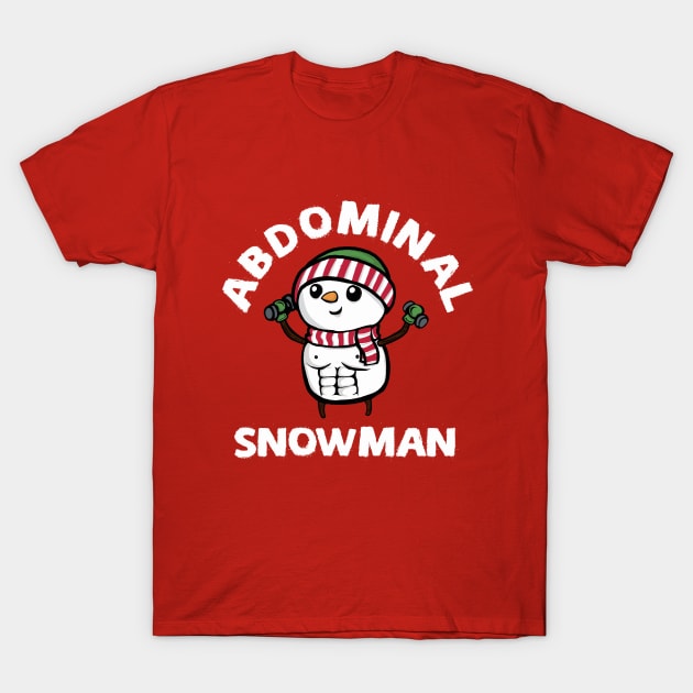 Abdominal Snowman - cute funny christmas design T-Shirt by toruandmidori